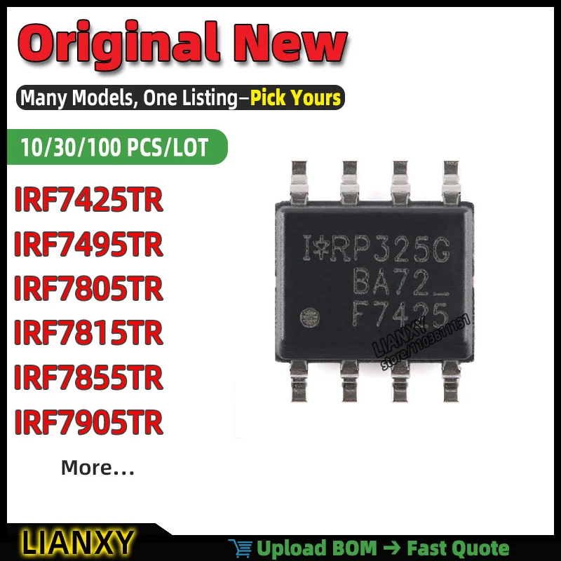 IRF7425TR IRF7805TR IRF7495TR IRF7855TR IRF7905TR IRF7815TR SOP-8 RS-232 Transceiver New Original