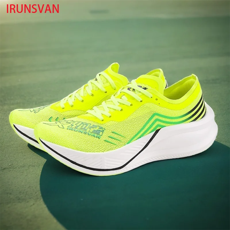 IRUNSVAN Comfortable and breathable mesh running shoes outdoor nylon board marathon training unisex sports shoes