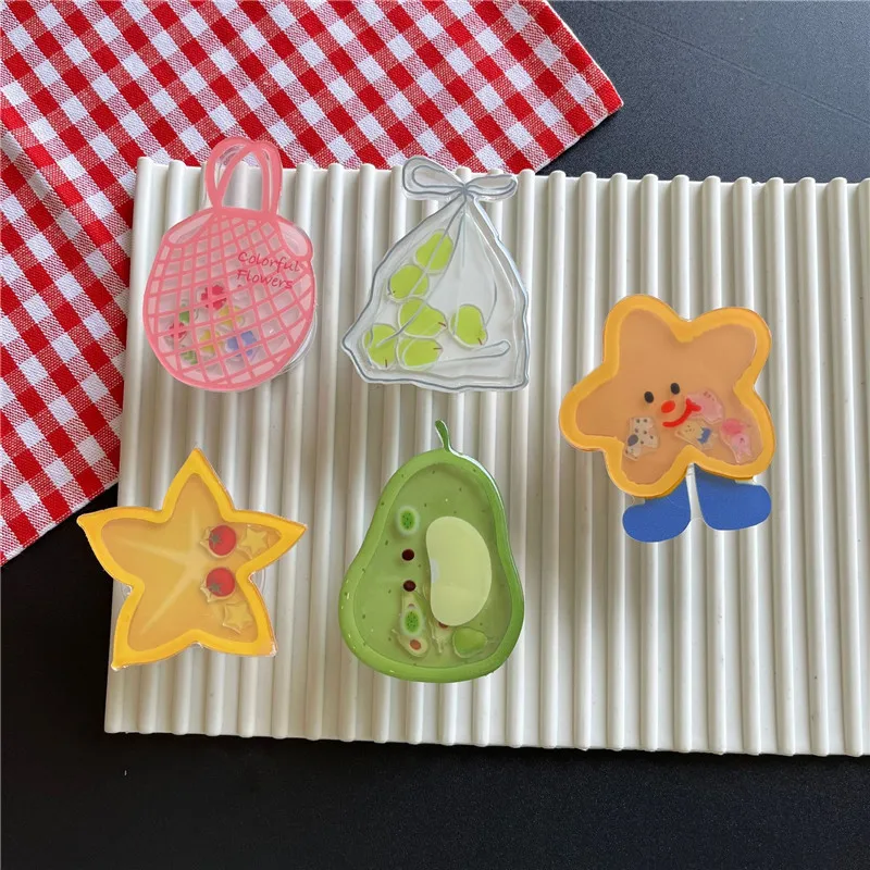 

3d Trash Bag Quicksand Mobile Phone Stand Holder Fold Tok Support For IPhone 16 15 17 Xiaomi Phone Accessories Stand Holder