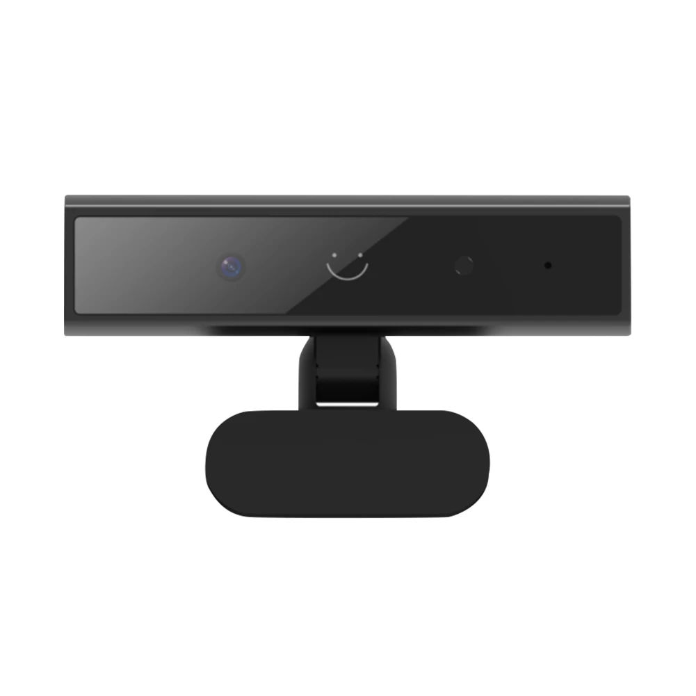 Facial Recognition Webcam with Single Microphone for Windows Hello USB Computer Webcam HD 1080P 2MP for Laptop Desktop Computer