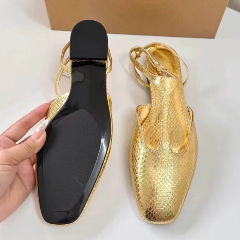 Women\'s Mary Jane Shoes Butterfly Bow Decoration Square Head Outside Dance Female Ballet Flats Designer 2026 Summer Footwear