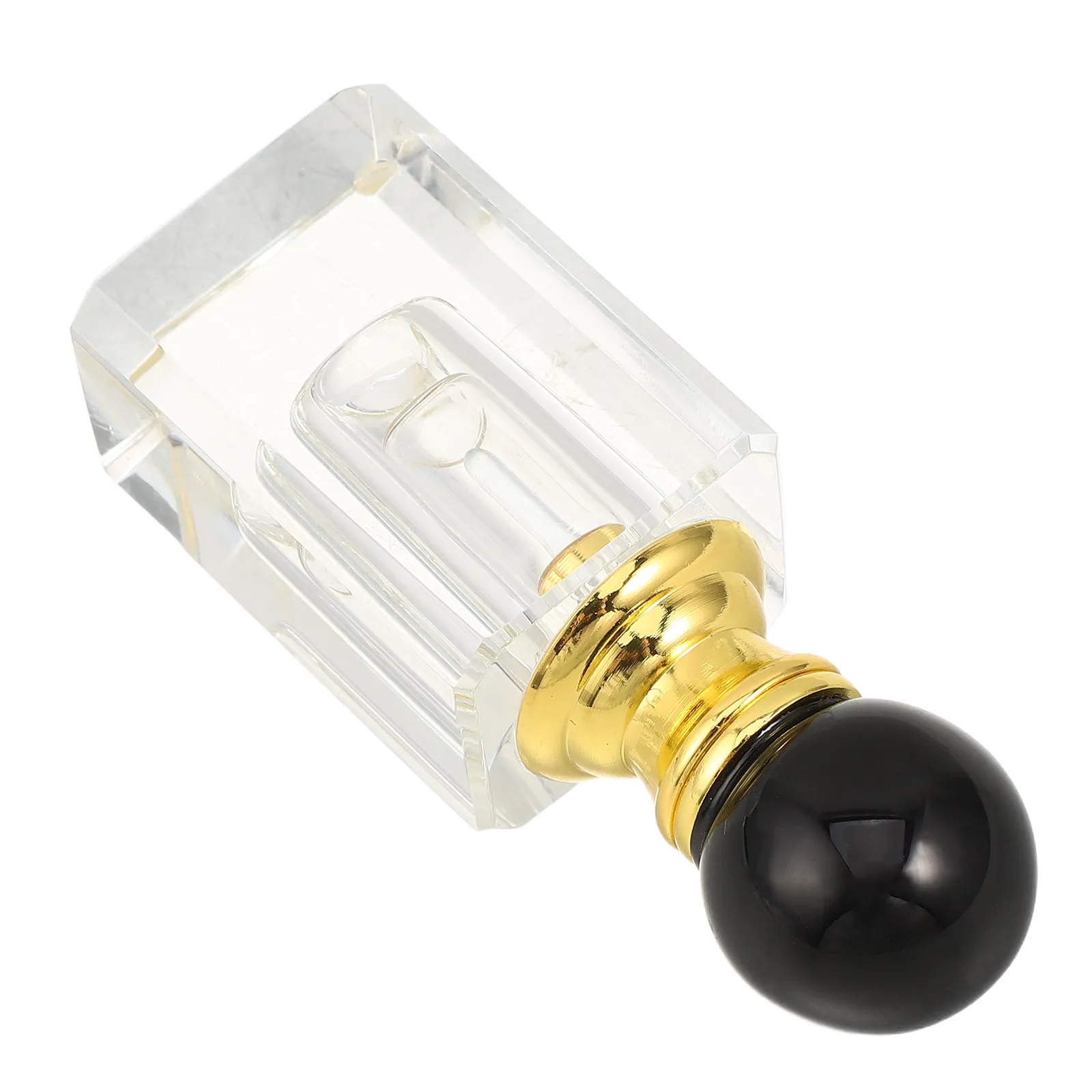Glass Perfume Bottle Crystal Ball Dropper Refillable Empty Decorative Aromatherapy Bottle Clear Essential Oil Vial Small