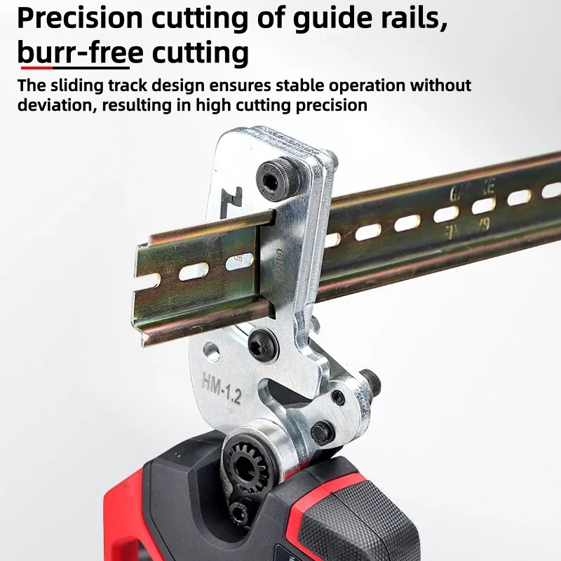Lithium Electric Guide Rail Cutter Electric Rail Cutting Machine Aluminum and Iron Dual-purpose Guide Rail Shear Electrician