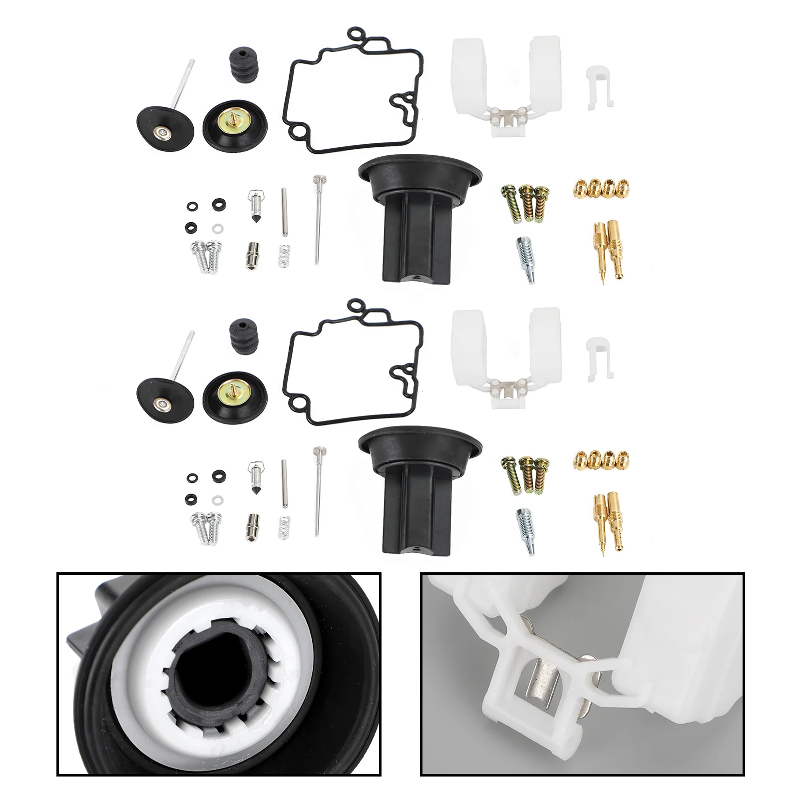 Artudatech 2X Carburetor Carb Rebuild Kit acceleration pump fit for KT CVK24 Scooter Racing