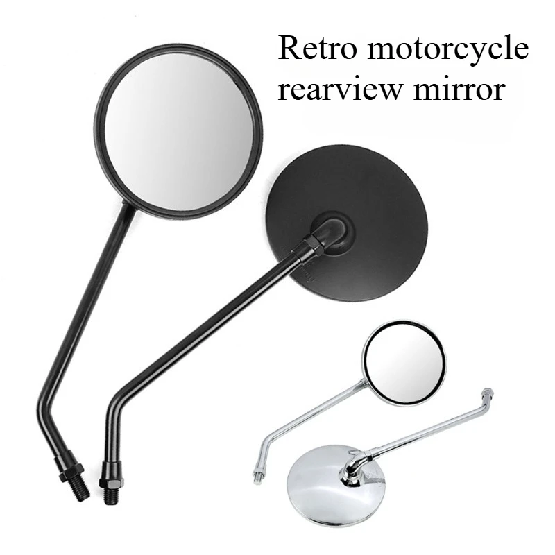 

Universal Motorcycle Motorbike Round Rear View Mirror Electrombile Back Side Mirrors 10mm 8mm Thread for Yamaha Honda Suzuki