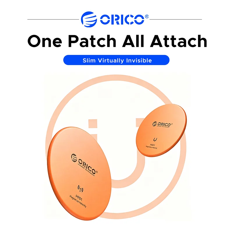 Adaptador Magnético ORICO, Adesivo Magnético N52, Patch Magnético para Case de Disco Rígido Magsafe PSSD, Power Bank, para Entusiastas de Modificação