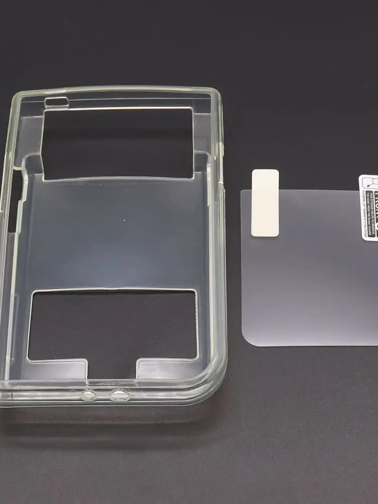 Étui de Protection Transparent pour manette de jeu en TPU, coque de Protection transparente pour GB GBA SP, Film de Protection d'écran