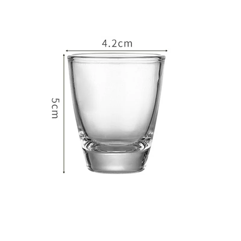 6pcs Set Spirits Shot Glasses Party Bar Club Drinking Tool Wedding Wine Cups 35ml Cocktail Pint Vodka Cups Transparent Drinkware