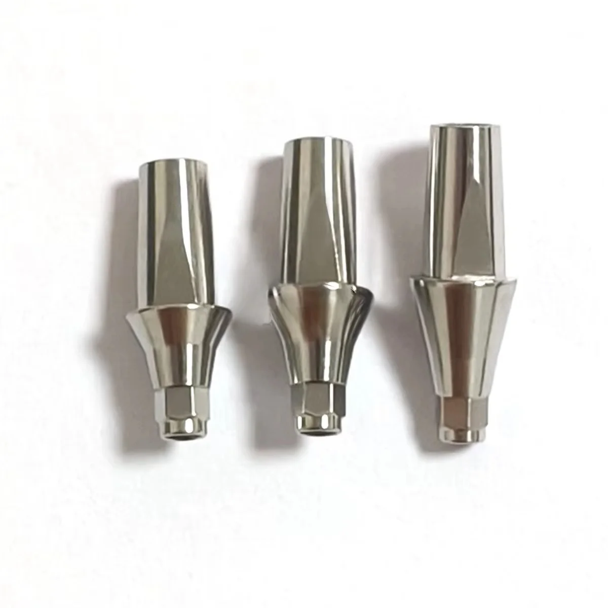 

3pcs Titanium straight abutment Ti cemented standard abutment compatible with ICX