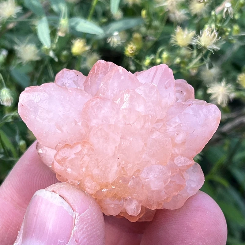 100% natural pink Nirvana crystal quartz ore specimen healing stone furniture ornaments