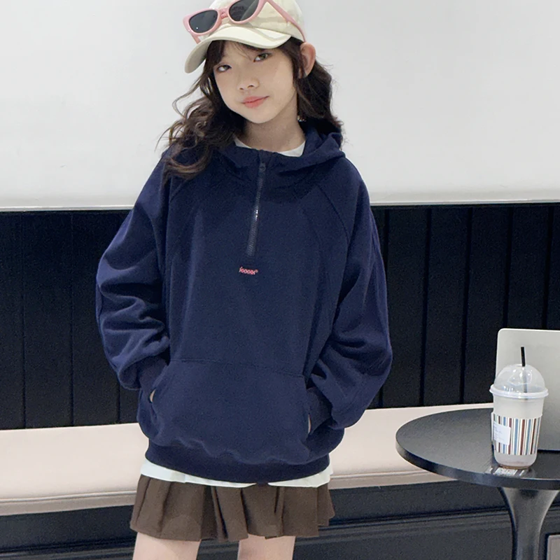 

Girls' hoodie for spring and autumn children's Korean style super huge and beautiful trendy and explosive