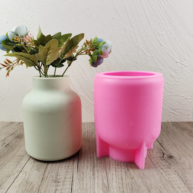 

Big Vase Skull Succulent Flower Pot Pen Holder Silicone Mold Gypsum form Scented Stone Ornaments Homemade Handicraft