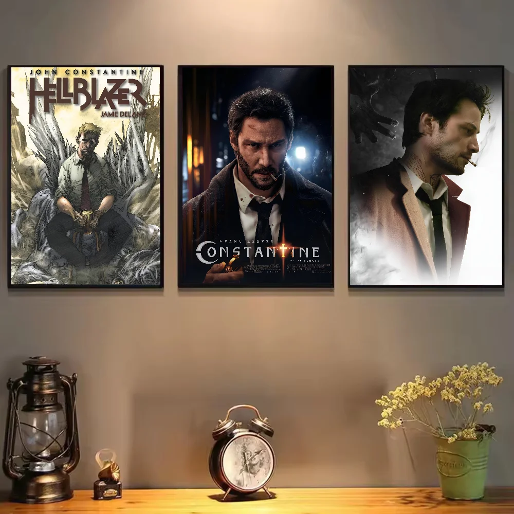 1 قطعة ملصق فيلم قسطنطين ذاتي اللصق فني مقاوم للماء ورقة ملصق مقهى بار غرفة جدار ديكور