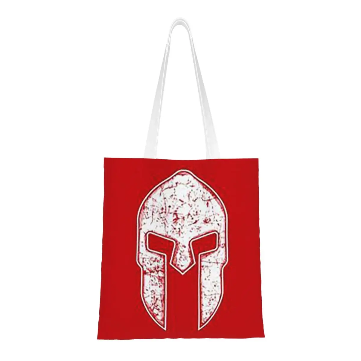Spartan Race Sparta Spirit Shopping Bags Ladies Canvas The Tote Bag Foldable Women Shoulder Tote Travel Handbag