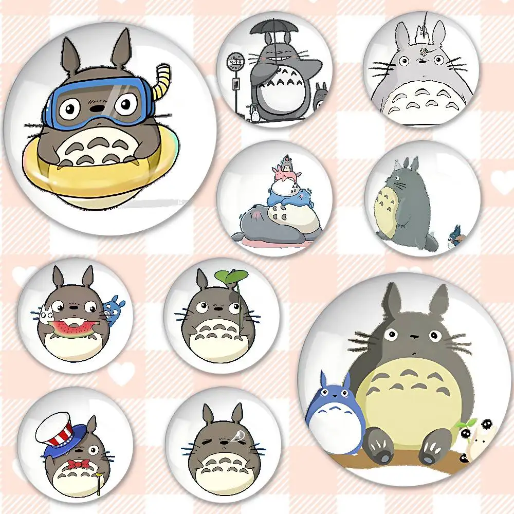 T-Totoro-o Abzeichen Weißblech Soft Button Pin Brosche Metall Abzeichen Benutzerdefinierte Schmuck Zubehör Hut Tasche Revers