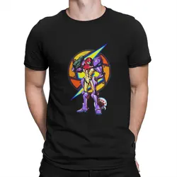 Metroid Game FIGHT Tshirt Homme Men's Clothing Polyester T Shirt For Men