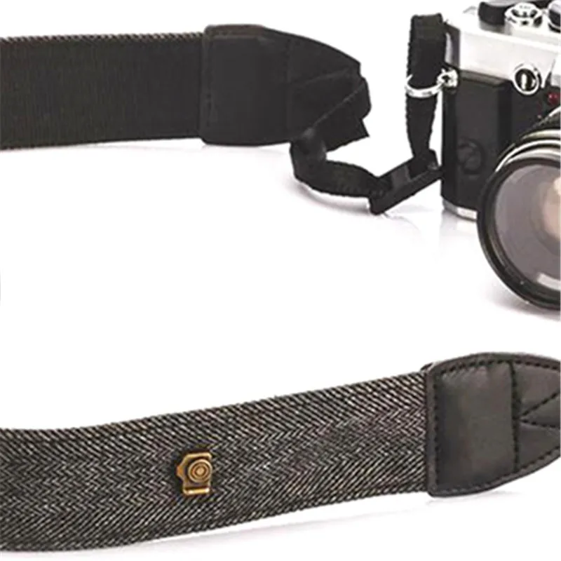 

1 шт. высококачественный портативный ремень для камеры, винтажный плечевой ремень для камеры, 100% хлопок, ремень для фотоаппарата, аксессуары для камер