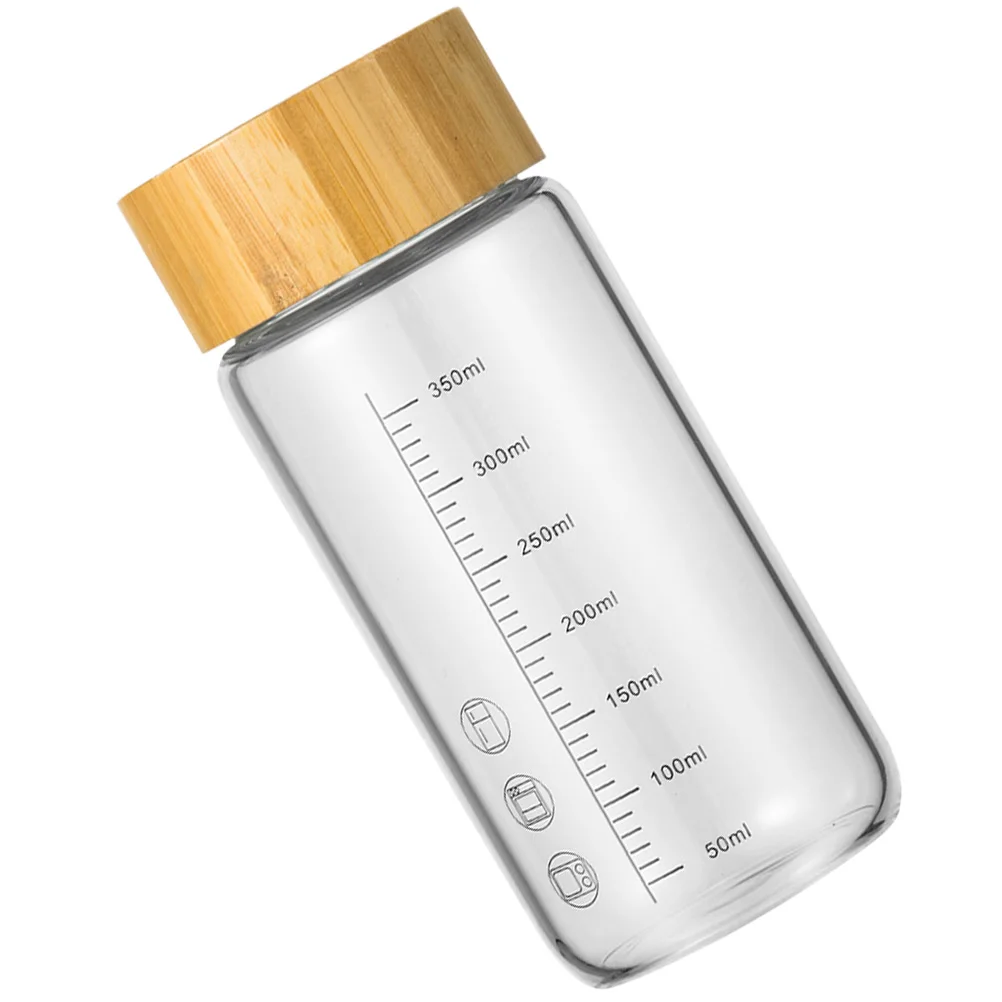 

Glass Cup High Grade Material Coffee Milk Bottle Hot Coffee Bottle Cold Resistant Home Drink Water Juicer
