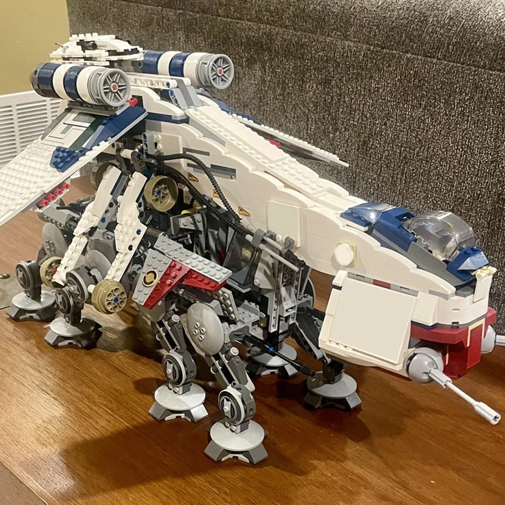 متوفر UCS الطائرات سفينة معركة الأروبات بنة دروبشيب AT-OT نموذج MOC ستار لعبة تعليمية هدية 1758 قطعة 05053 10195 #3