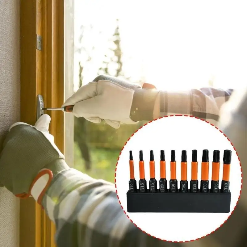 Y1UD 10pcs S2Steel Star bit 100mm hoặc 50mm Bit tuốc nơ vít từ tính dài để sửa chữa và bảo trì hộ gia đình