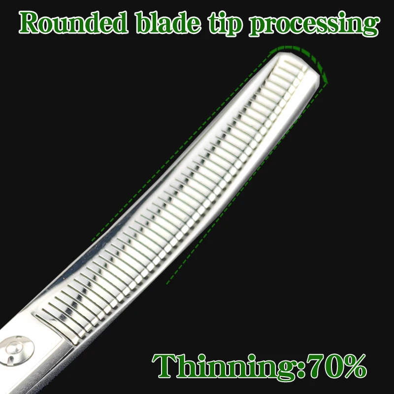 Pet Scissors, Dog Beauty, Teddy Trimming, 7-inch Double Tailed Thinning Bent Teeth Clipper, Home Learning, Bent Pong, Natural