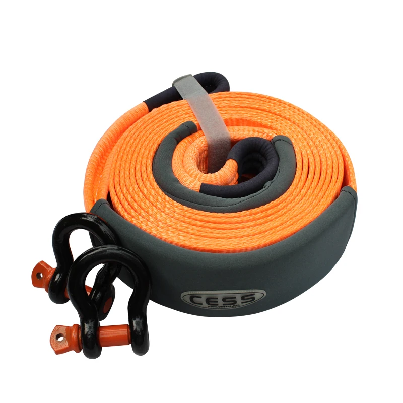 

Thickened off-road vehicle Nylon polyester hoisting with towing rope Powerful trailer with violent towing