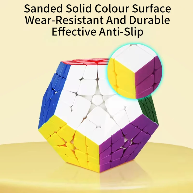 Sengso Megaminx 4x4x4 Dodecahedron Cube Bez Naklejek Puzzle Gra Logiczna Rozwijająca Umysł Dla Dzieci Prezent na Boże Narodzenie Urodziny