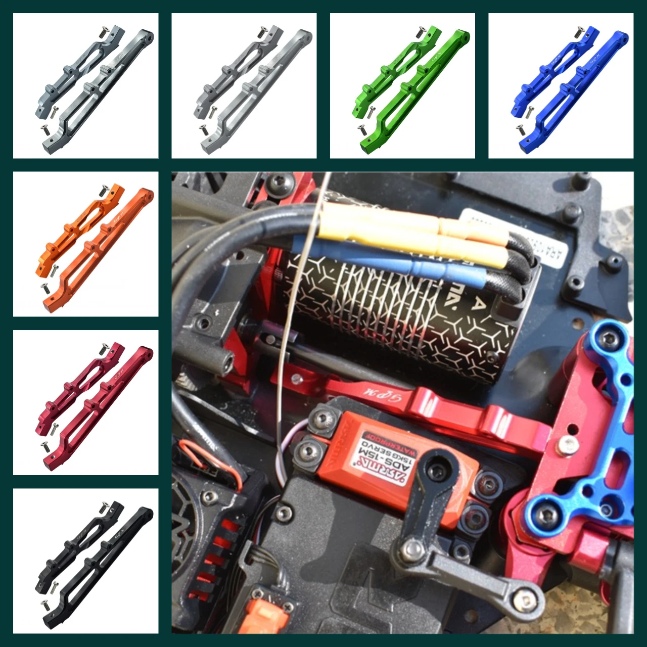 

Алюминиевая распорка шасси F&R с ЧПУ ARRMA 1/7 Limitless All-Road, Infraction 6S BLX ARA320511