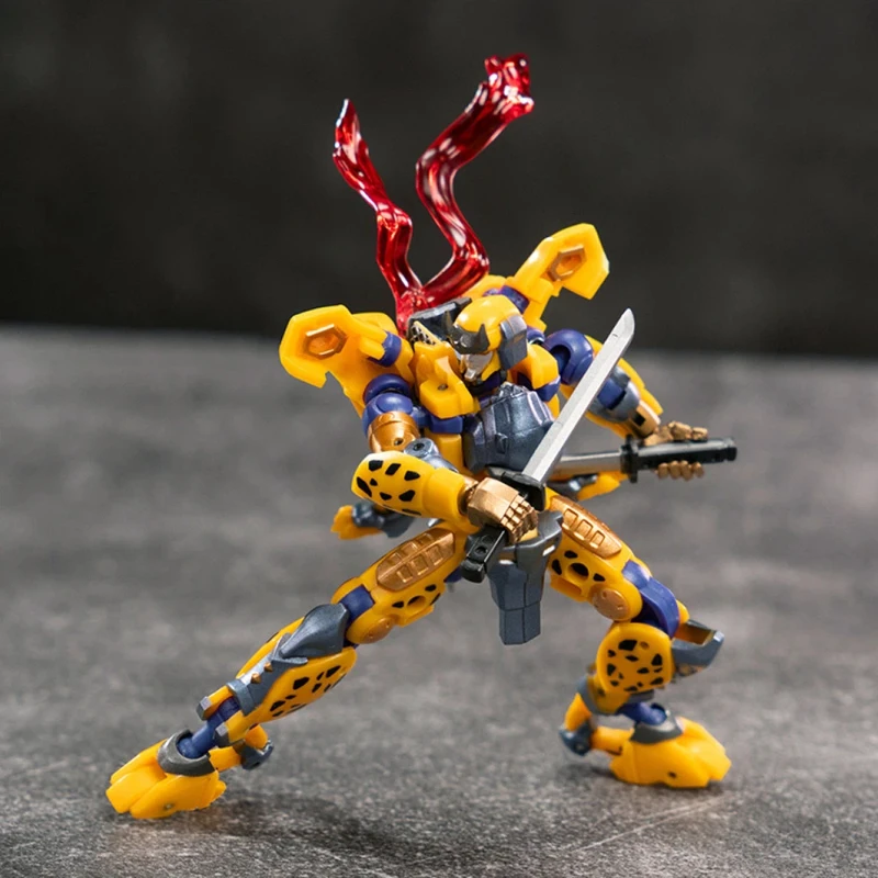 IronFactory EX76 変身アクションフィギュア 9 センチメートルチータートンダーレオパードウォーキングサンダーファングミニスケールコレクションおもちゃギフト