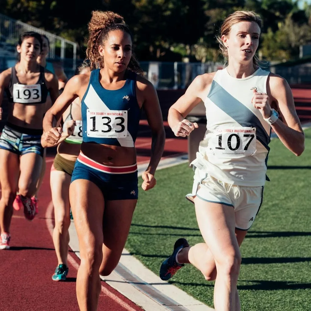 

Tracksmith Running Rabbit Women's Summer New Arrival Color-Blocked Patchwork Design Tank Top Loose-Fit Set