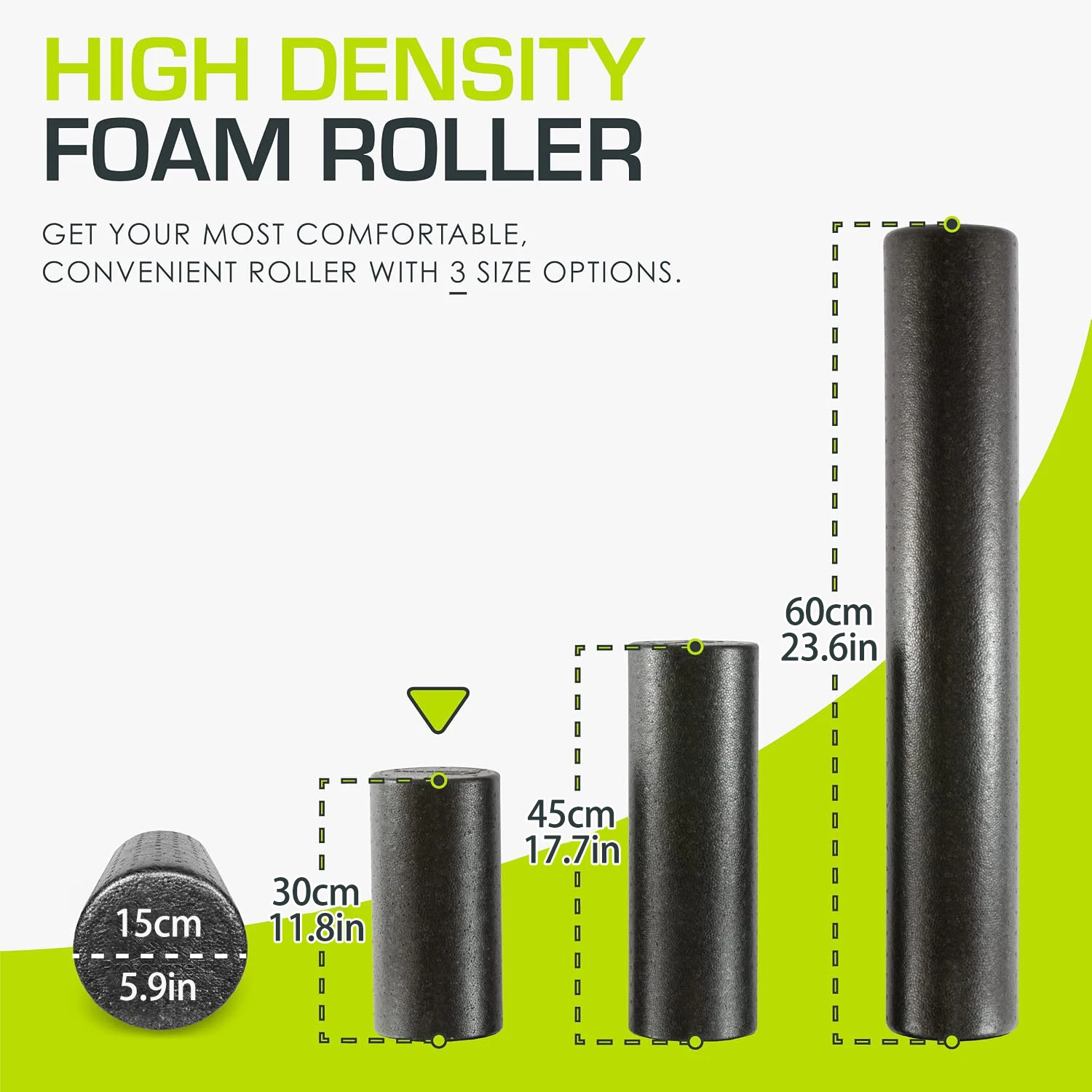 30/45/60CM Yoga Column Gym Fitness Pilates Foam Roller Exercise Back Massage Roller Muscle Release Fitness Equipment - view 2