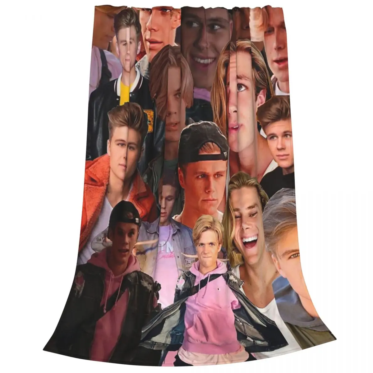 Owen Joyner Photo Collage Blanket Flannel Multi-function Sofa Throw Blankets For Couch Bedding Office Throws Bedspread Quilt