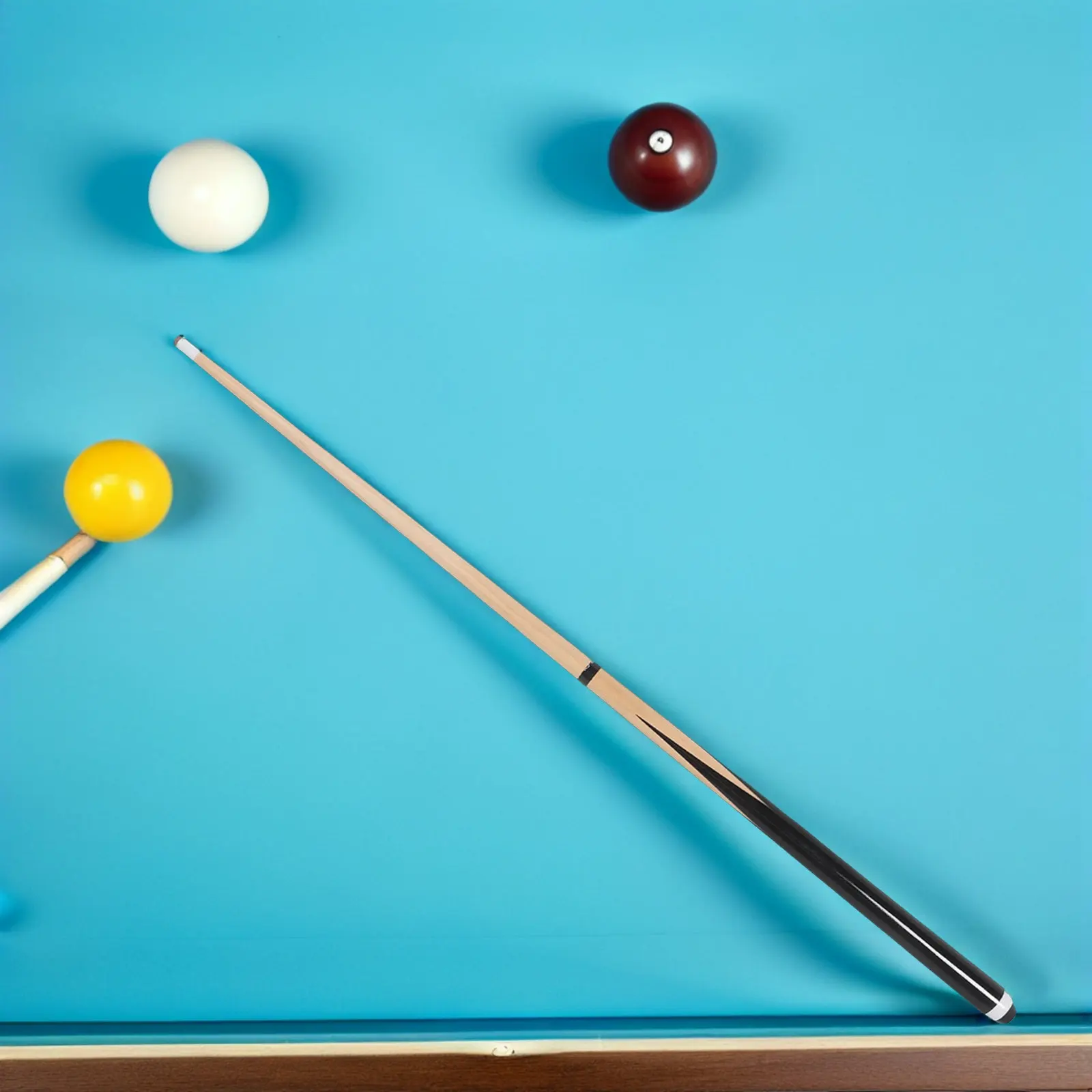 

Короткий детский бильярдный кий 92 см, легкий деревянный кий для начинающих, портативный, разборный, двухсекционный, для дома