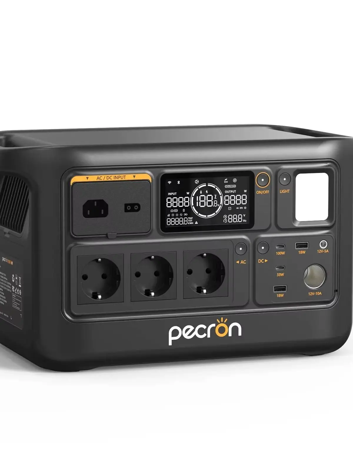PECRON F1000LFP 960Wh Tragbare Powerstation 1500W USV Unterbrechungsfreie Stromversorgung LiFePO4 EU 220-240V Notstromversorgung für Computer CPAP