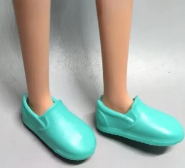 High quality YJ98 classic green shoes flat foot high heels sandals fun to choose for your Barbiie dolls 1/6 Scale accessories