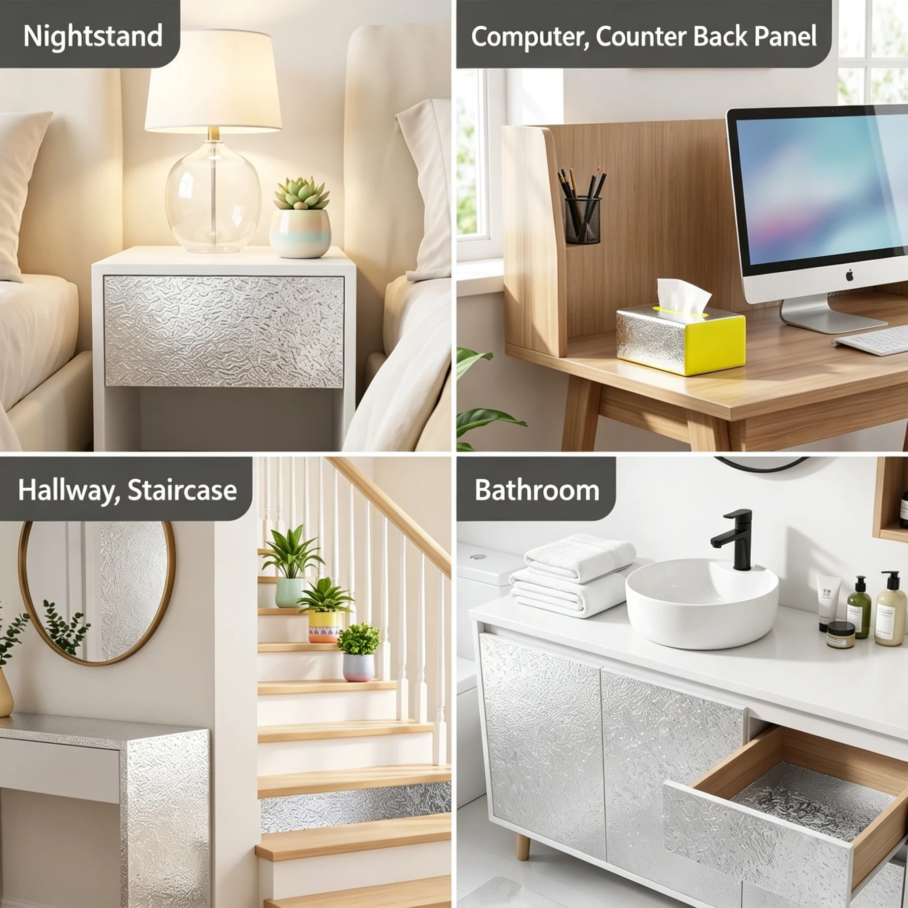 Brushed Silver Self-Adhesive W - Smart Home Film recension och pris