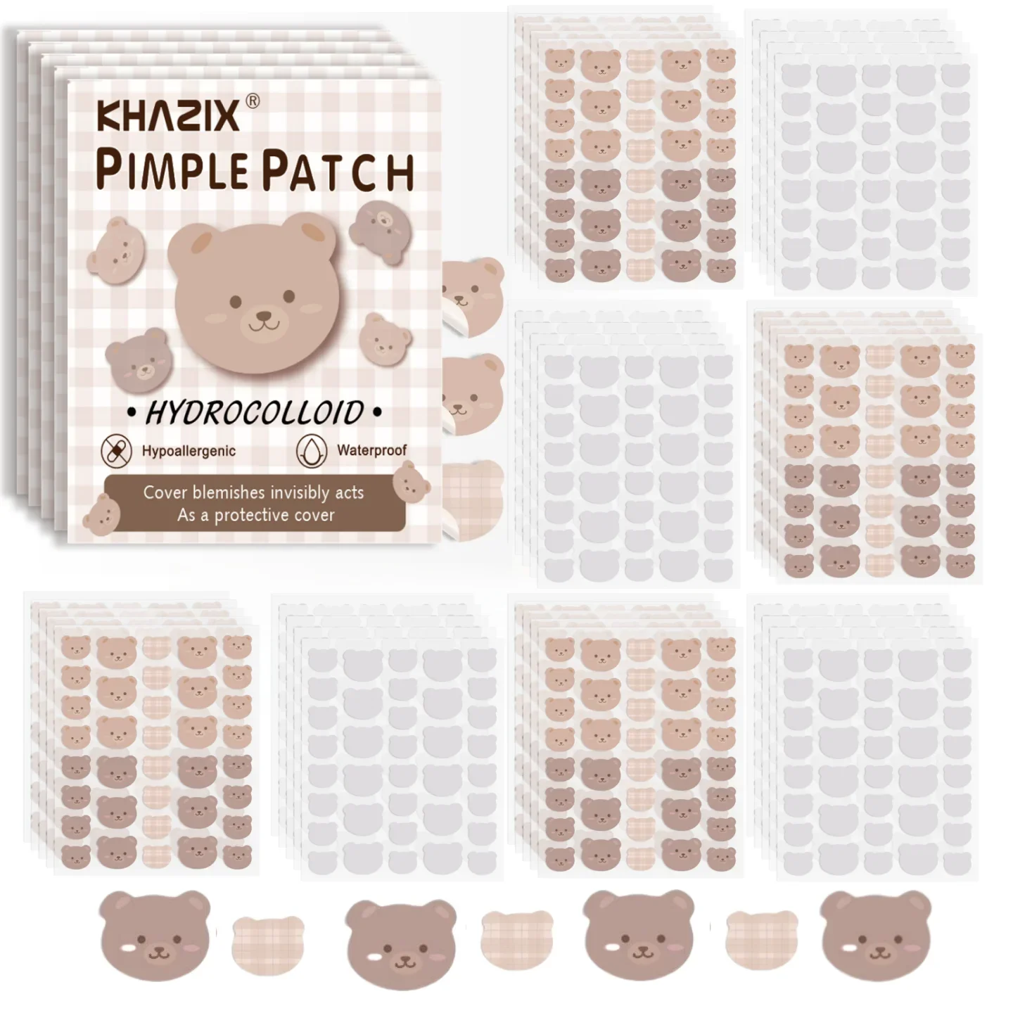 

720 pieces of cartoon facial acne patches; concealer acne patch and pimples patch; ultra-thin and breathable@