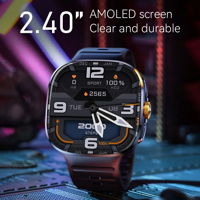 Original M99 Smartwatch 2.4 inch Amoled Screen insert 4G/5G Sim Card GPS WIFI 190° Rotating Camera Game Android 10.0 Smart Watch