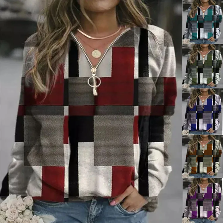 Jackets Women 2021 Fashion Hot Style Fleece Europe Grid New 2021 Autumn Winters Female Woollen Sweater Coat Women Coats MYH088