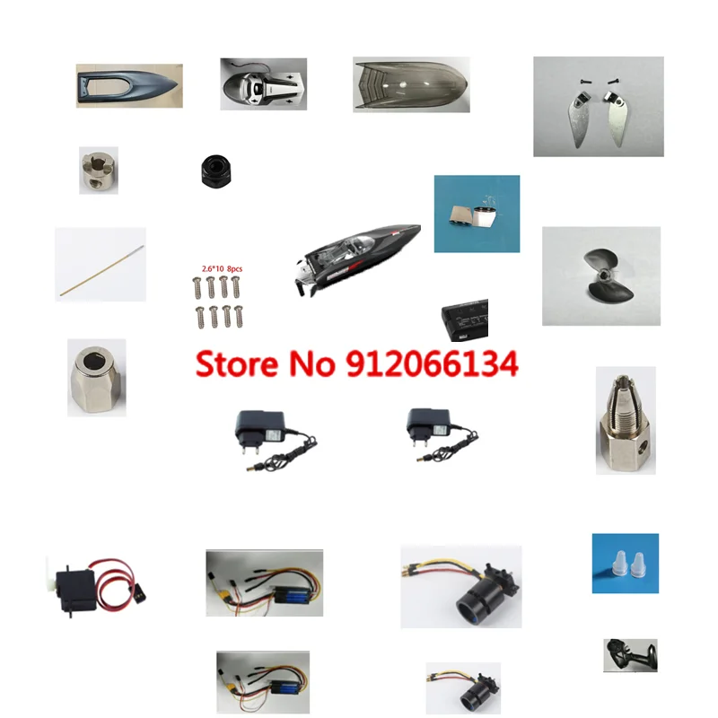 UDI903 PRO UDI022 70KM/KM Large Brushless RC Boat Spare Parts/Cover/Propeller/Brushless Motor/Steering Engine/Tail Rudder