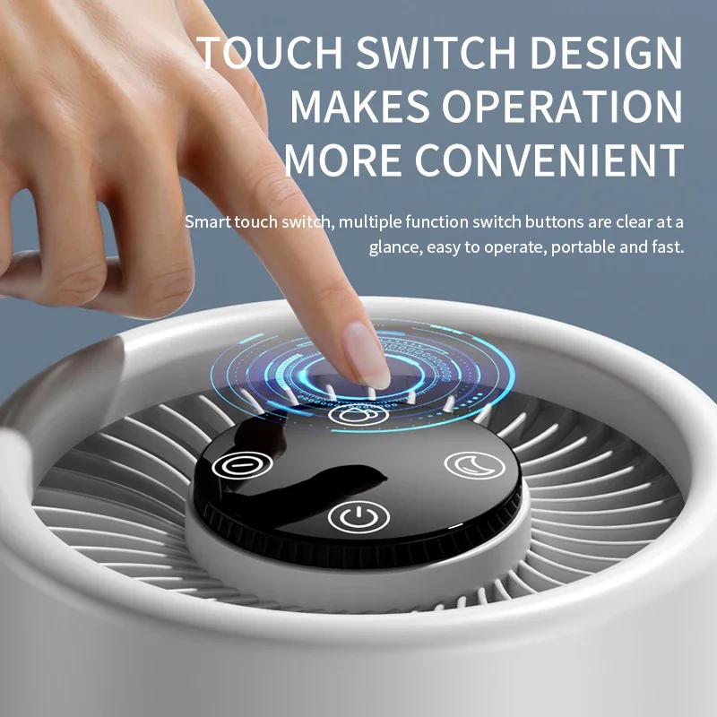 Air Purifier Touch Operation Desk Air Fresheners Room Hepa Air Cleaner Removing Formaldehyde Smoke Sterilization Air Purifier