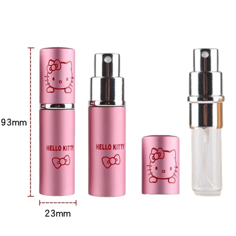 Y2K Hello Kittys 10ML Portable Liquid Cosmetics Sub Bottle Empty Perfume Spray Cartoon Mini Alcohol Perfume Refillable Bottle