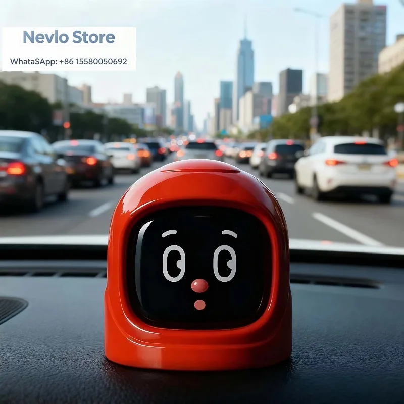 Hot Deal Car Toy Ornaments Electronic Trendy Playmate Creative Smart Expression Car Decoration