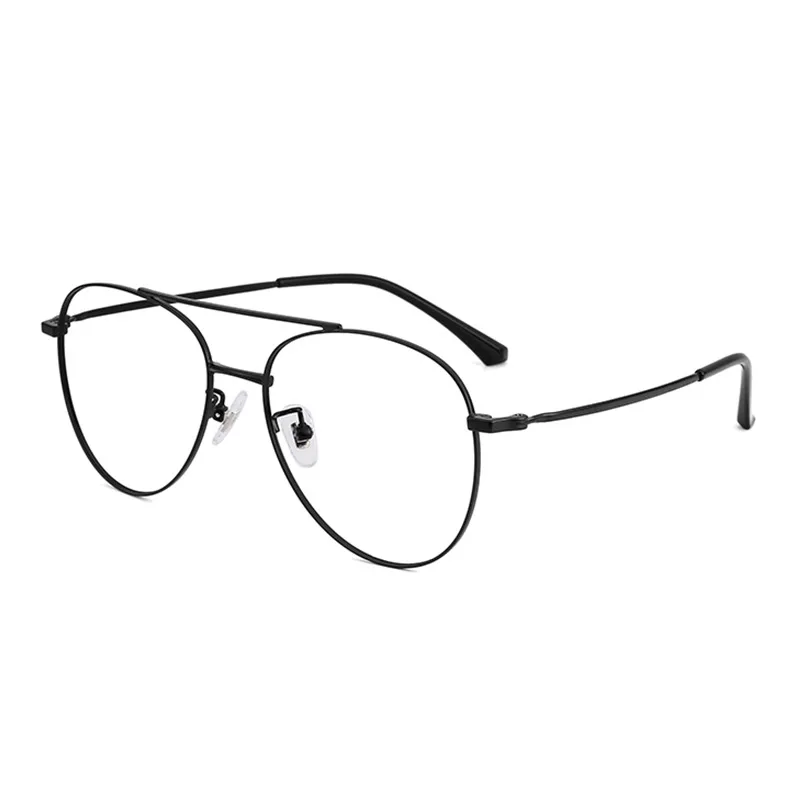 

Titanium Pilot Reading Glasses Male Vintage Aviation Eyeglasses Frames for Men Prescription Myopia Glasses Women Gold Black 75
