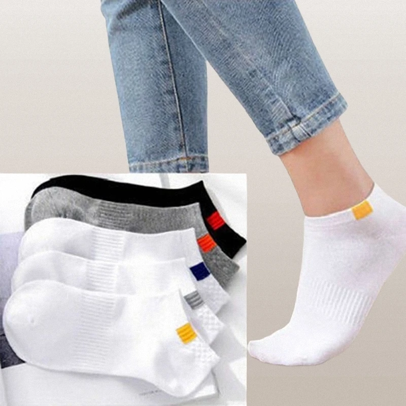 5/10 Pairs High Quality Men Short Socks Fashion Comfortable Sports Ankle Low Cut Socks Breathable Deodorization Men\'s Boat Socks