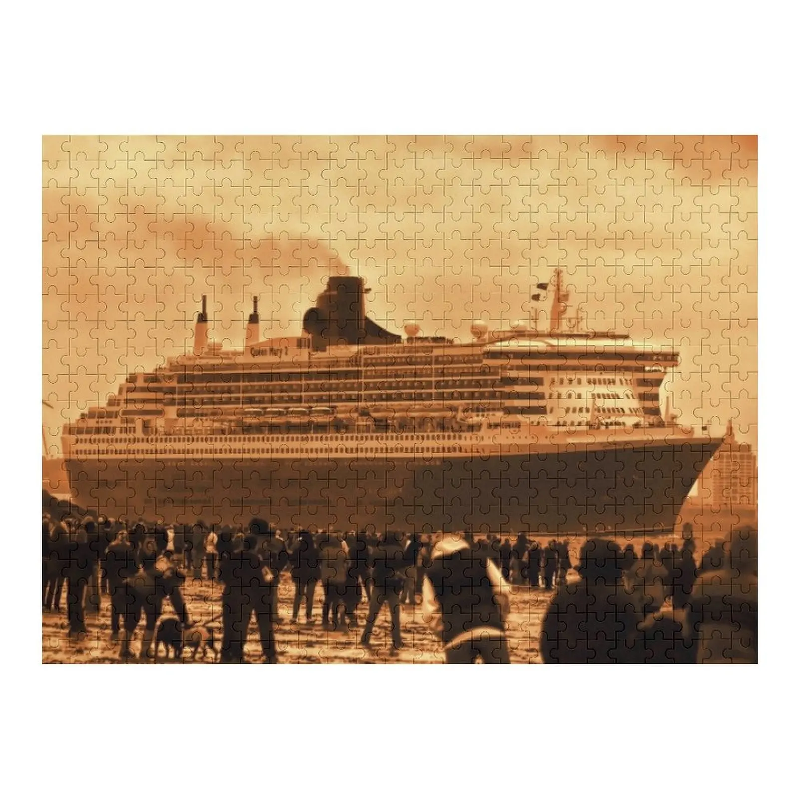 

Queen Mary 2 Jigsaw Puzzle Wooden Name Customs With Photo Custom Wood Puzzle