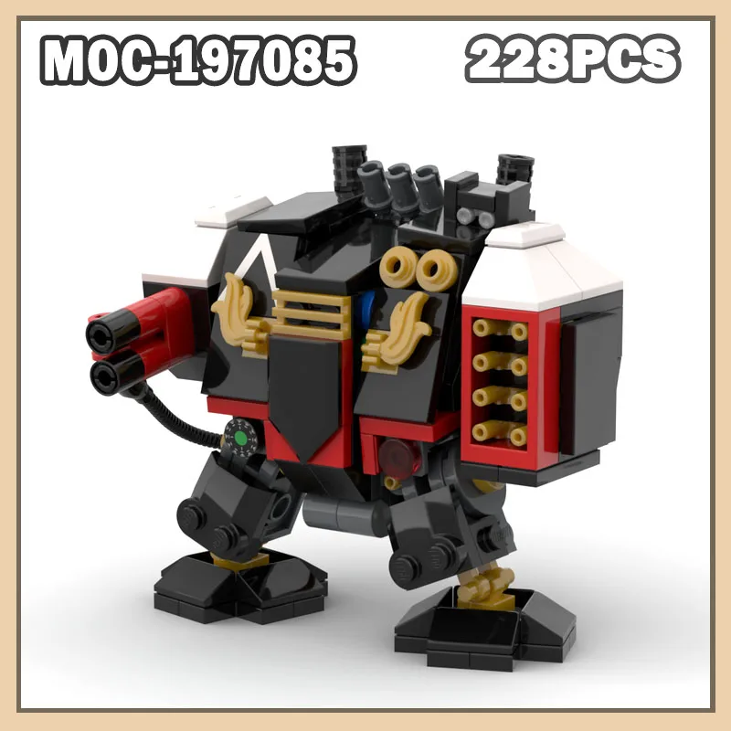 

MOC-197085 MOC Строительные блоки Dreadnought 40K Танковый войск Сборка игры Совместимые кирпичи Автомобиль Игрушка в подарок 228 шт. Черный Синий