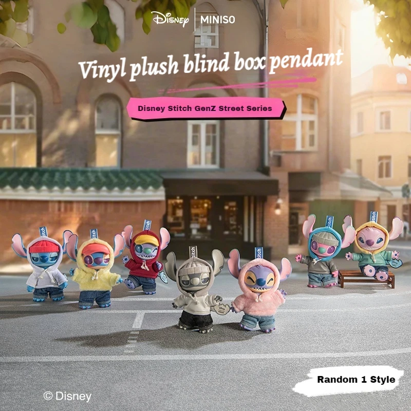 

Stitch GenZ Street Series Vinyl Plush Blind Box Keychain Backpack Pendant Anime Accessories Handmade GK Mystery Box Special Gift