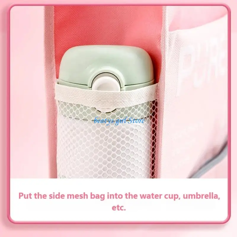 C7AB منظم مستندات محمول من القماش القماشي حقيبة حمل للمدرسة والمكتب