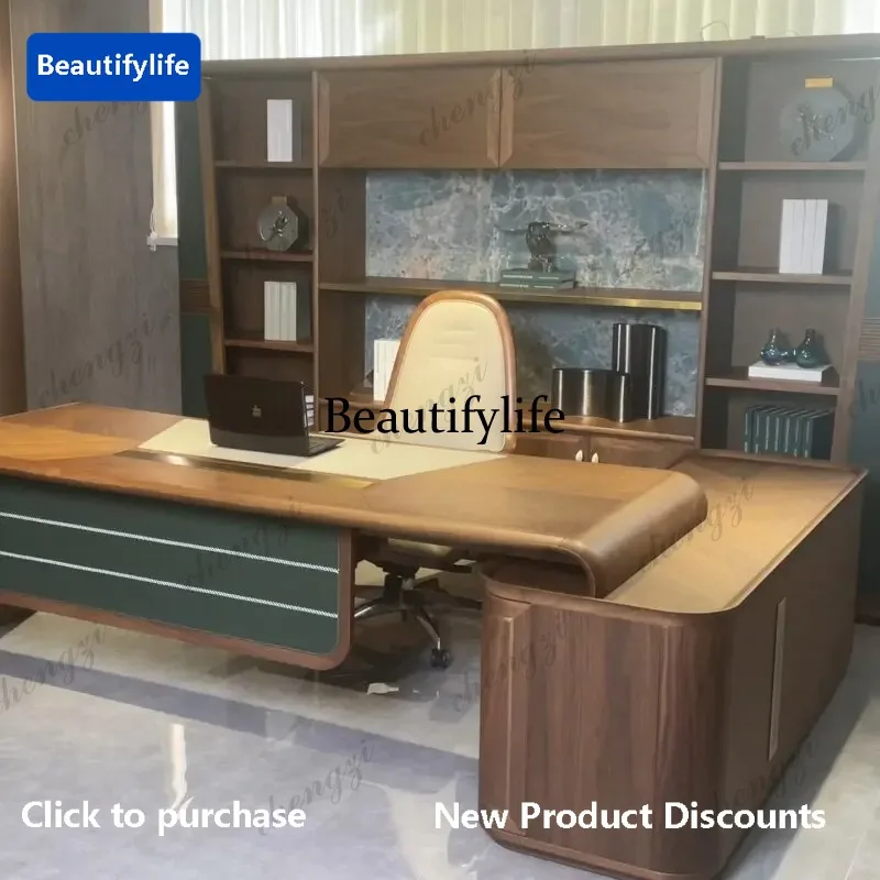 C45  Stationary Strong Executive Desk Luxury L Shape Modern Wooden Computer Table Gaming Study Silla De Escritorio